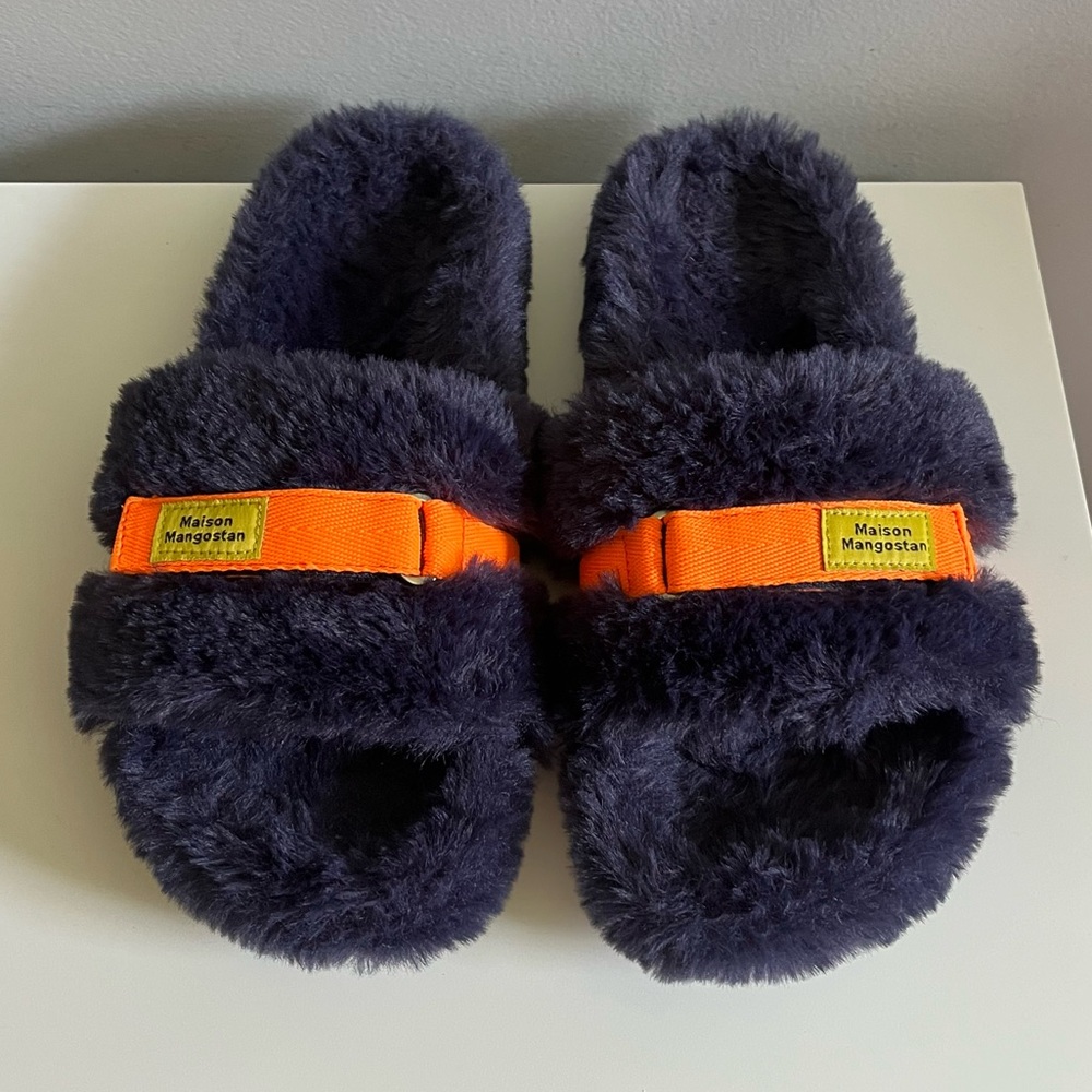 Maison Mangostan Fuzzy Sandals 36